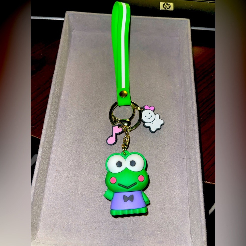 Hello Kitty Keroppi Keychain. NIP